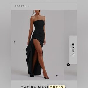 Babyboo black strapless dress size small